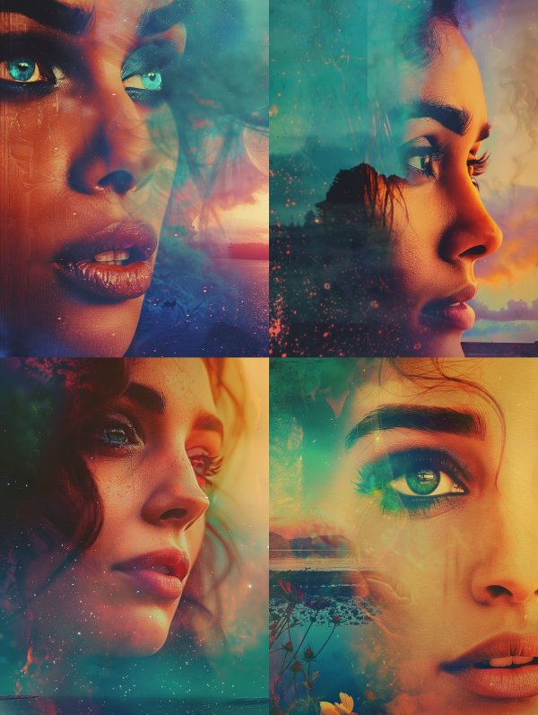 Ethereal Double Exposure Portraits