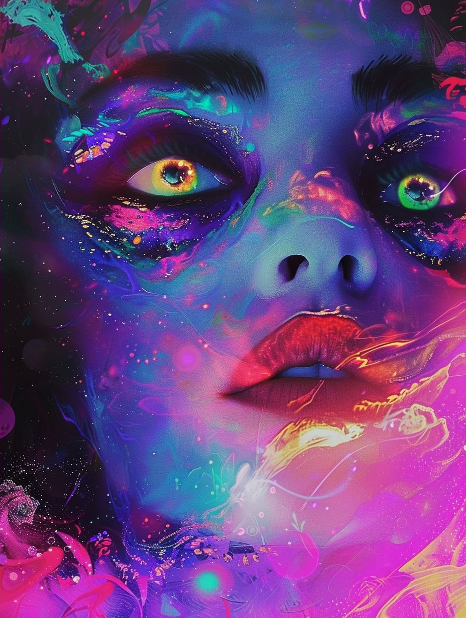 Neon Dreams in Liquid Color - Image 2