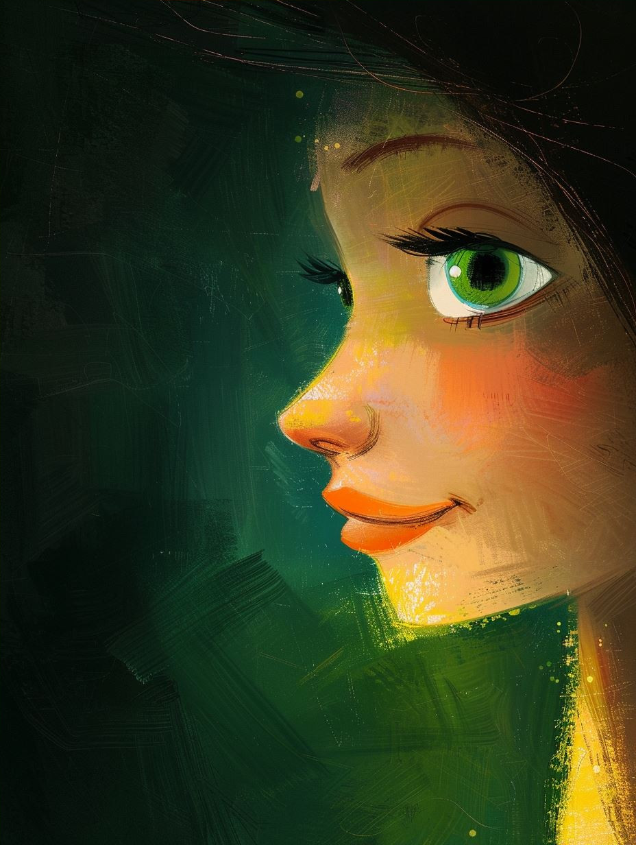 Emerald Gaze: A Study of Expression - Image 4