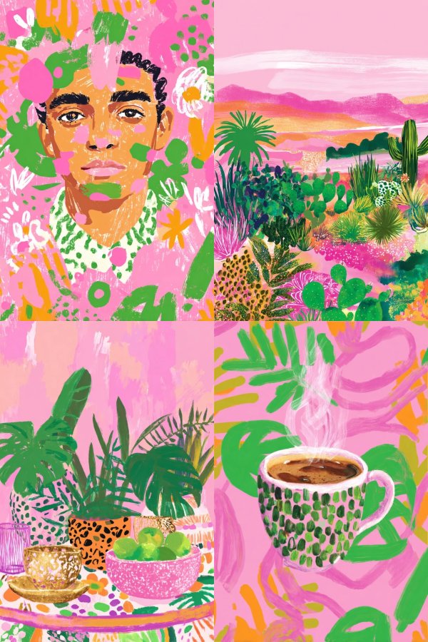 Vibrant Floral Expression