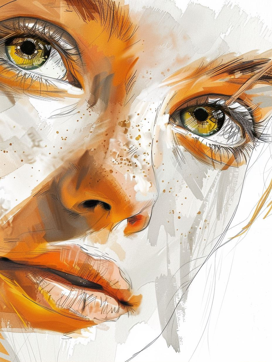 Ethereal Digital Watercolor Portraits - Image 1
