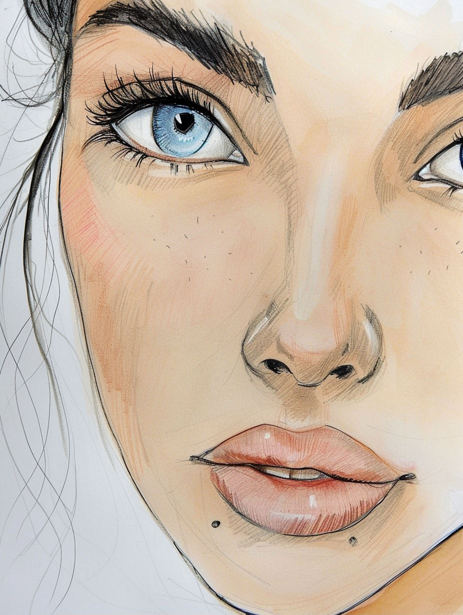 Azure Gaze: A Study of Blue Eyes - Image 2