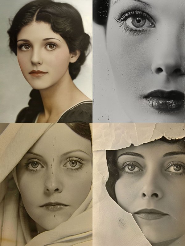 Vintage Cinematic Portrait Elegance