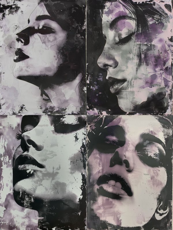 Ethereal Purple Noir Portraits