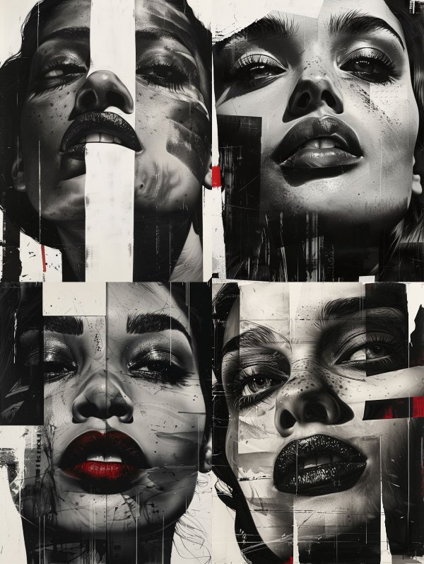 Fragmented Beauty: A Study in Contrast