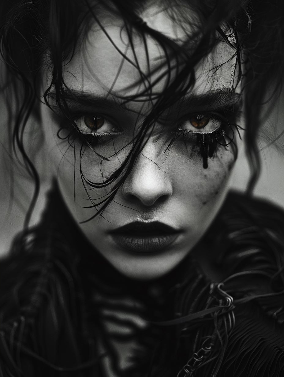 Dark Gothic Glamour Portrait - Image 4