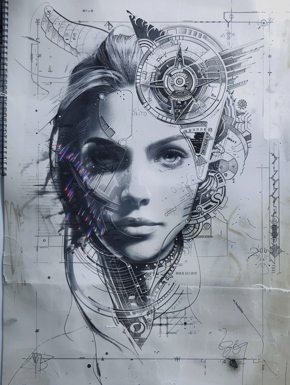 Fusion of Digital and Sketch - Image 2