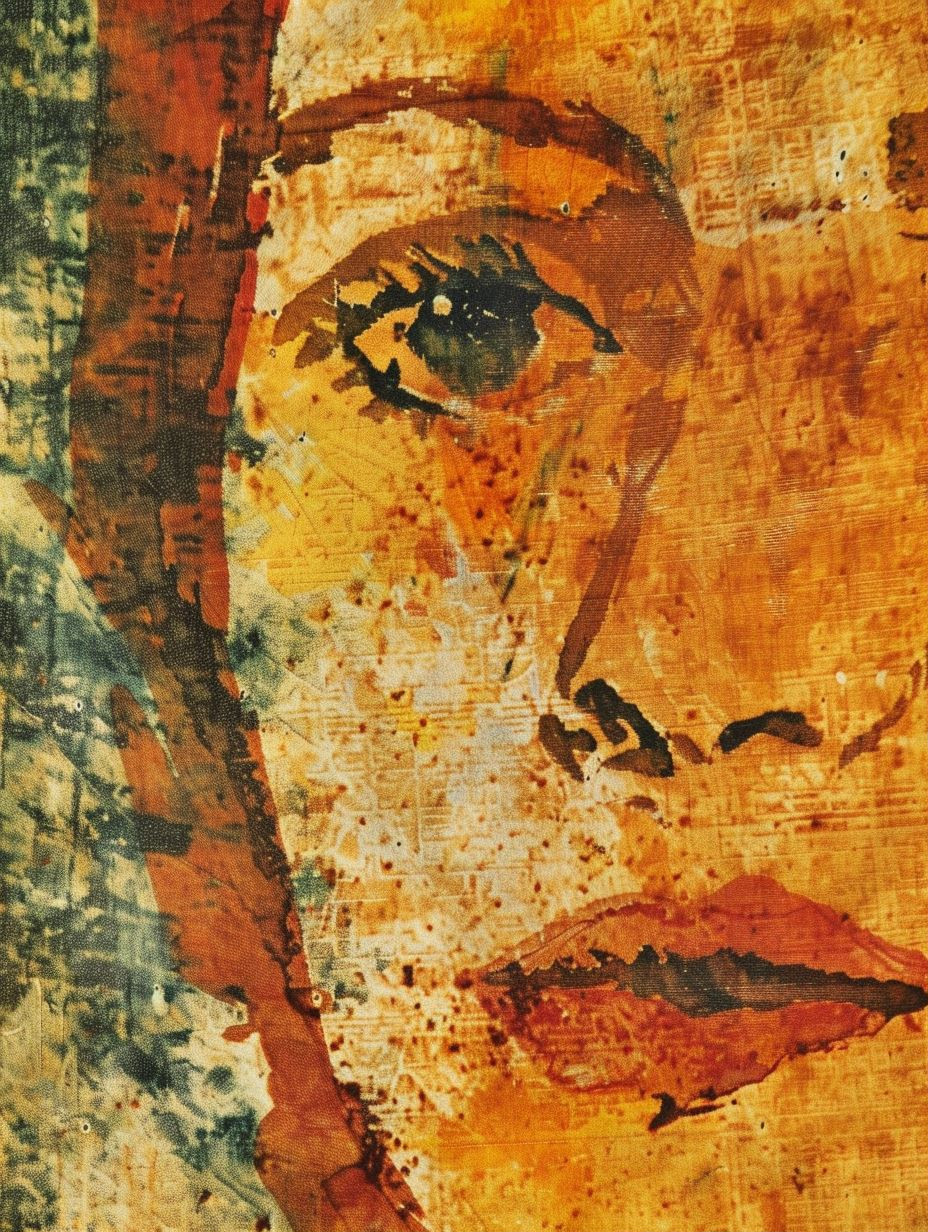 Rustic Ochre Portrait Study