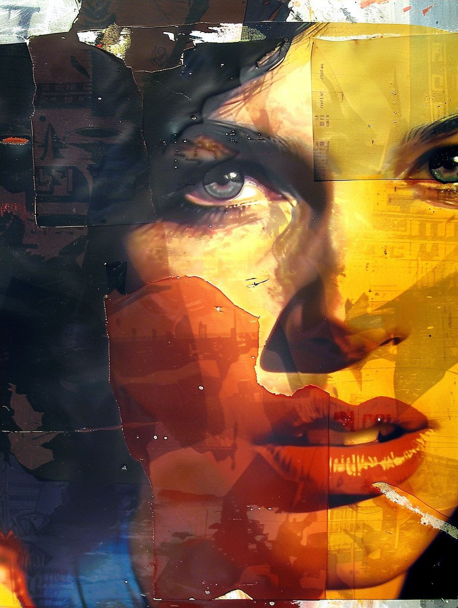 Abstract Impressionist Female Portraits - Image 4