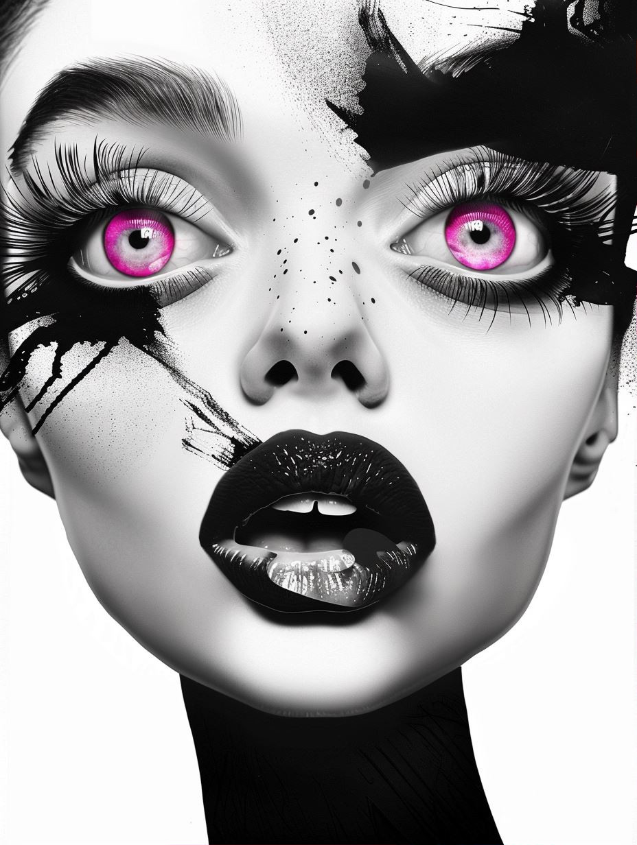 Chromatic Visions: A Surreal Portrait Study - Image 1