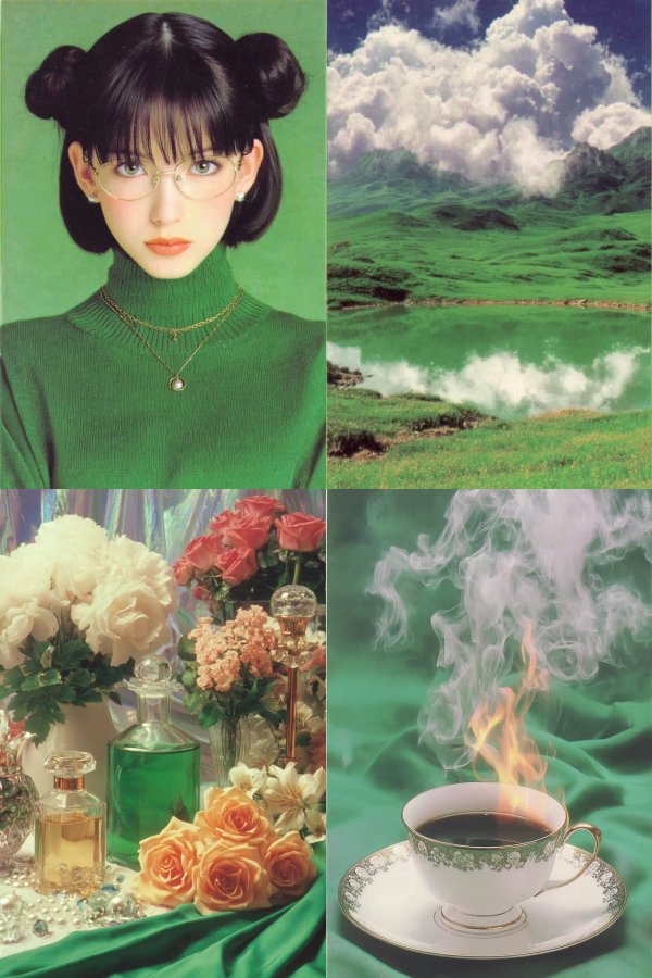 Emerald Retro Chic