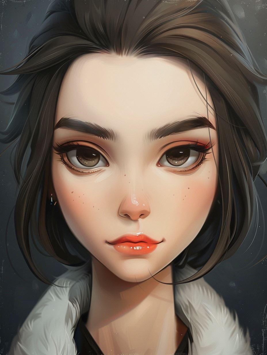 Digital Dreams: Four Stylized Female Portraits - Image 1