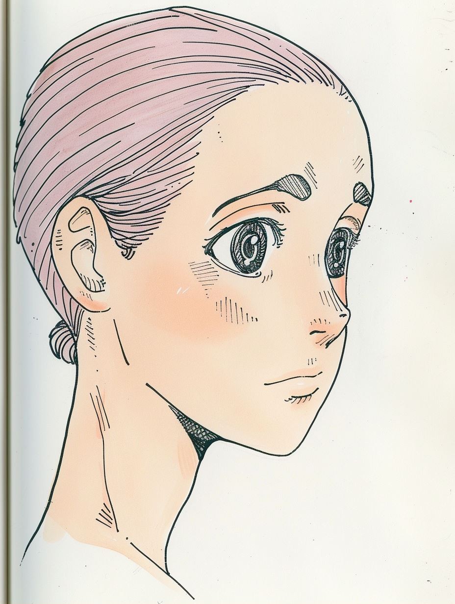 Ethereal Gazes in Watercolor Anime Style - Image 2