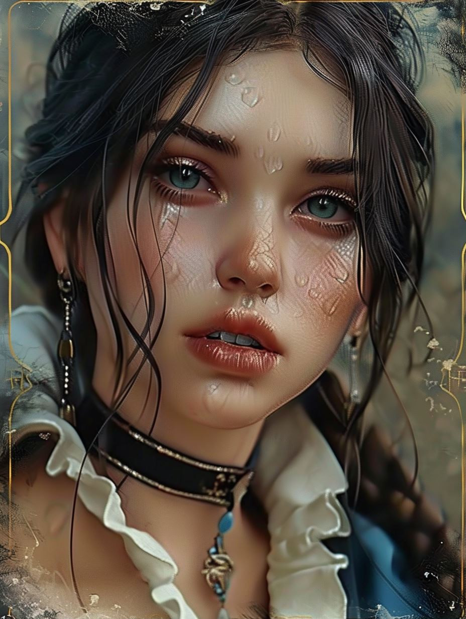 Dewy Ethereal Gothic Portrait