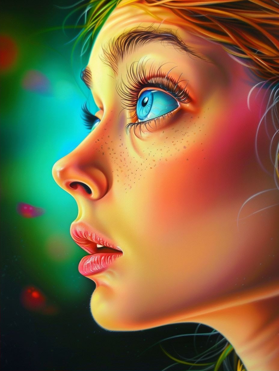Prismatic Neon Portrait Glow - Image 2