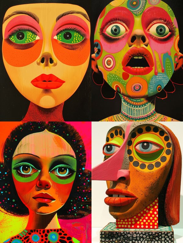 Vibrant Visions of Surrealist Portraits