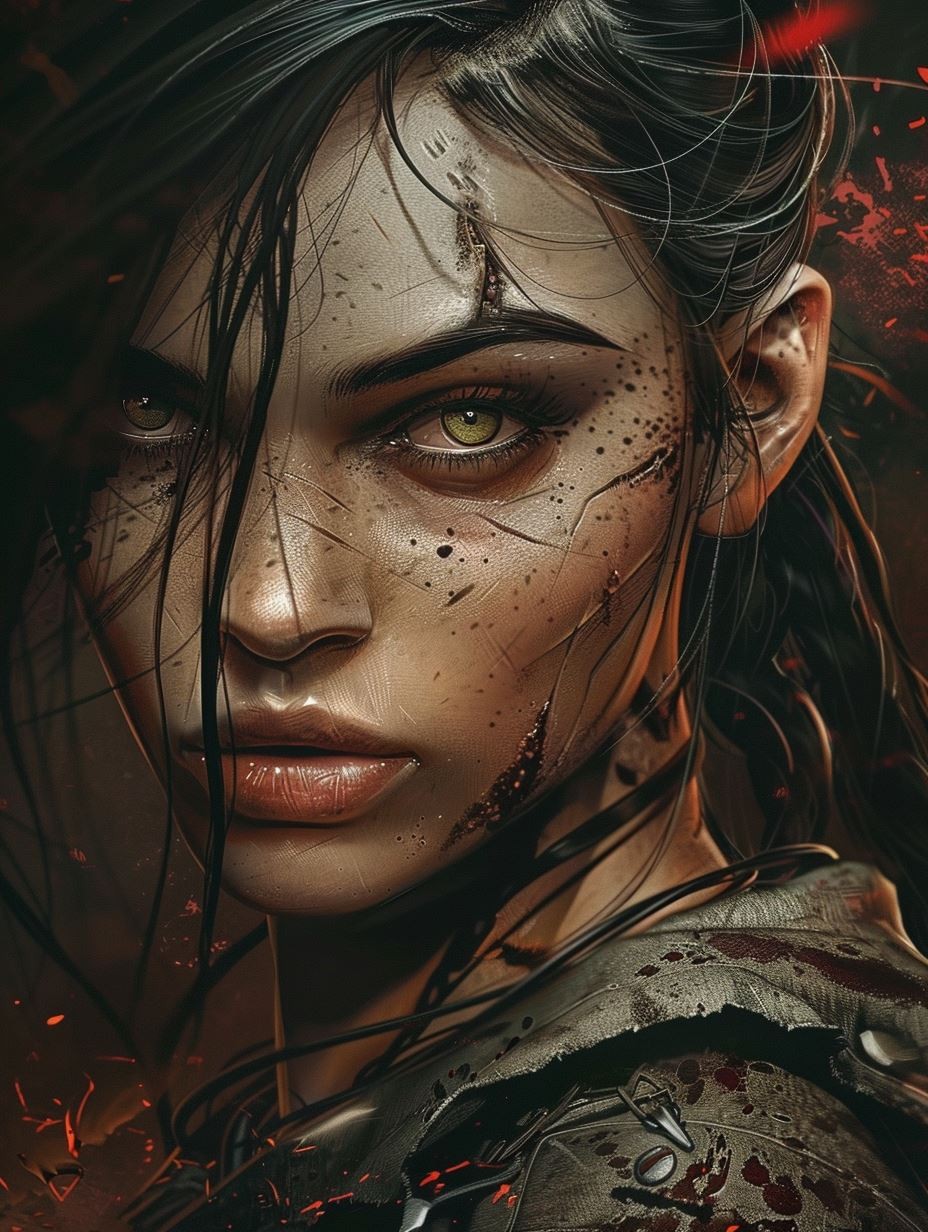 Battle Worn Cyberpunk Noir Portrait - Image 2