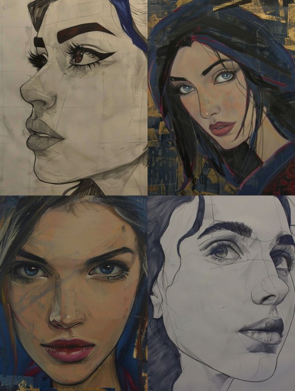 Evolution of a Portrait Study