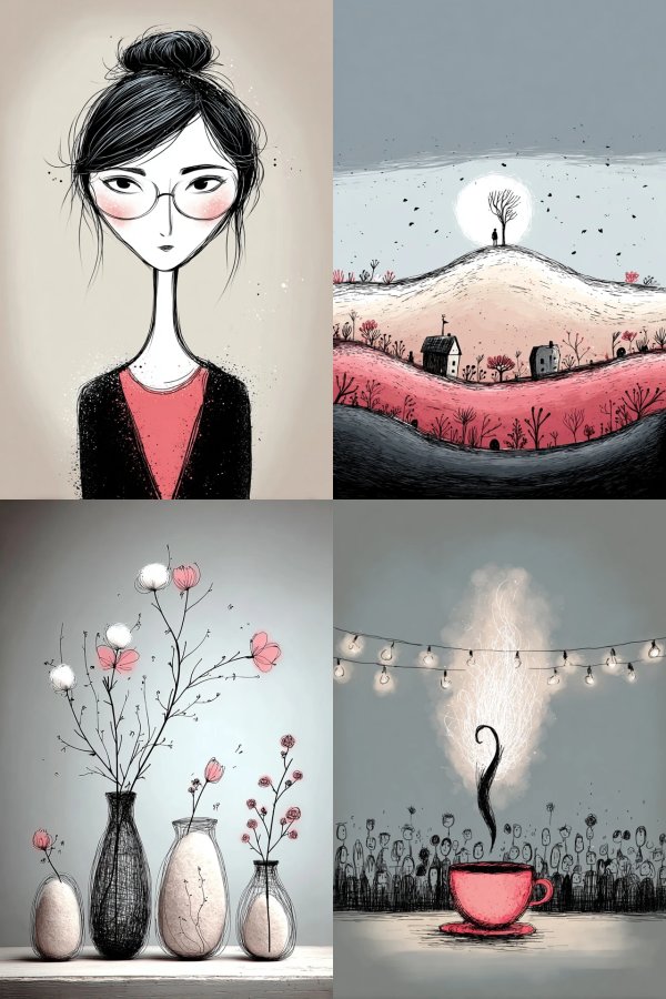 Minimalist Ink Muse