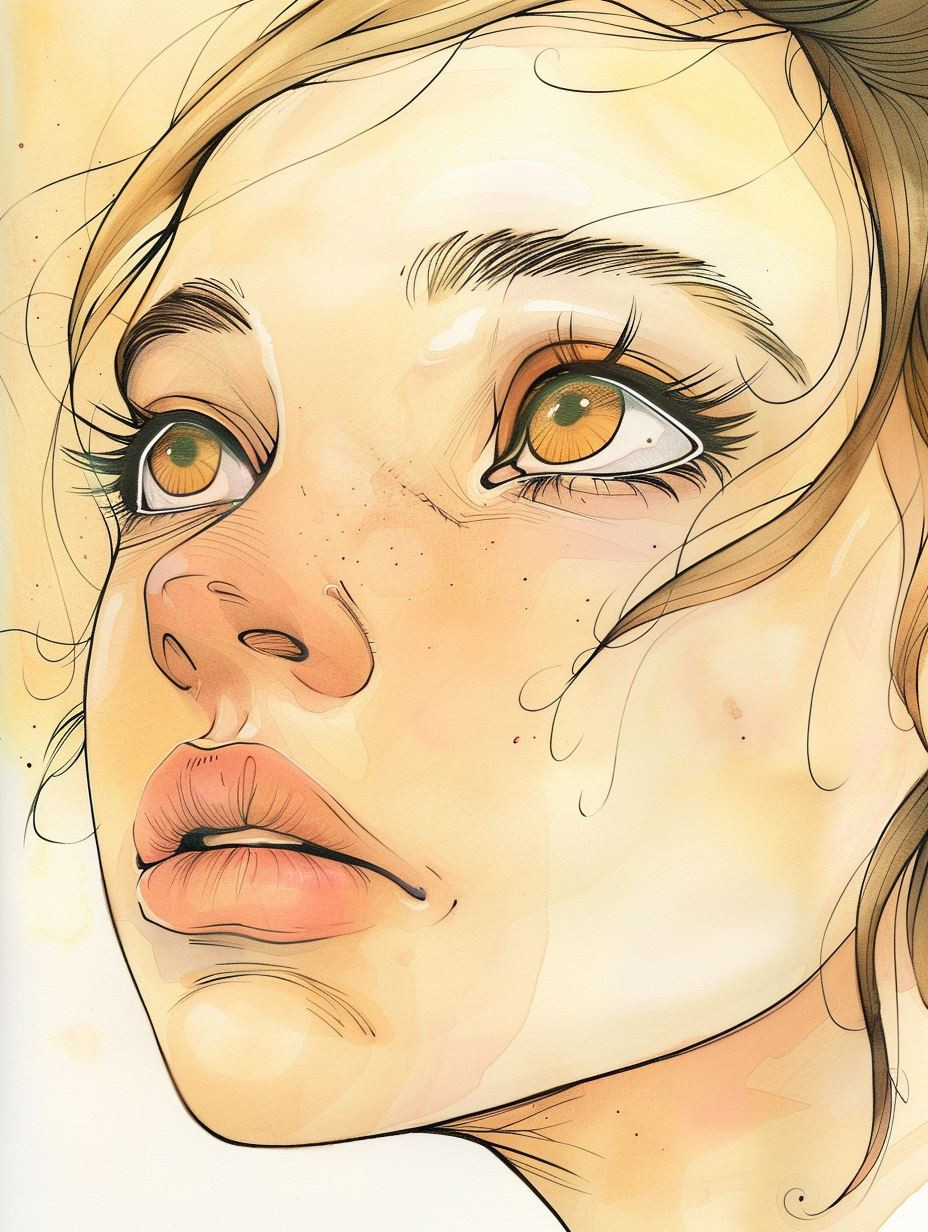 Golden Gaze: Digital Portrait Studies - Image 4