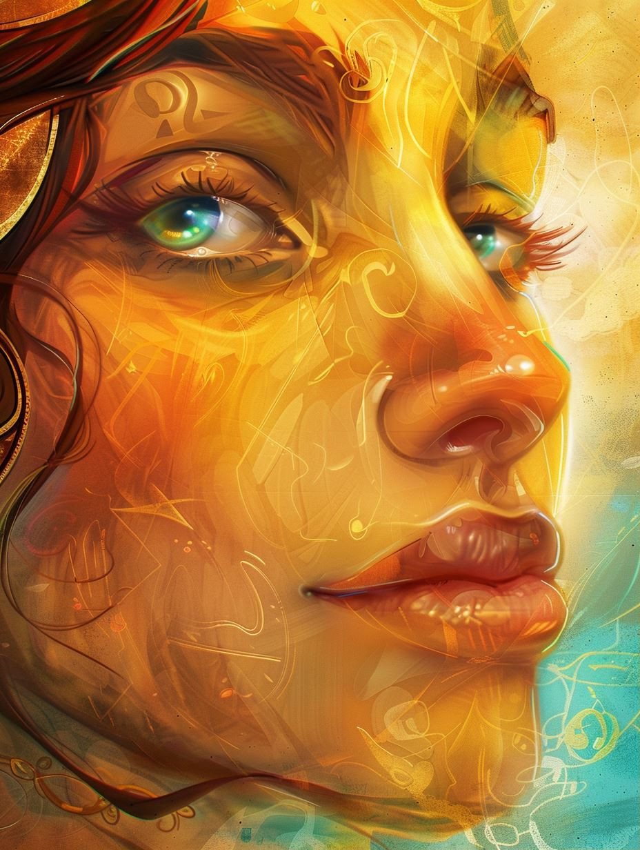 Golden Visions of Ethereal Beauty - Image 1