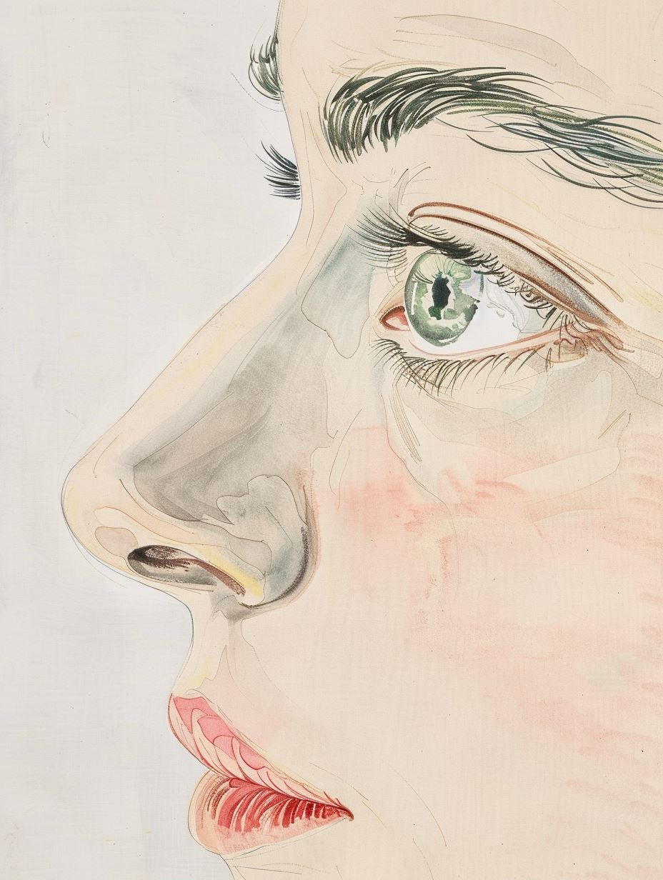 Ethereal Watercolor Profile Study