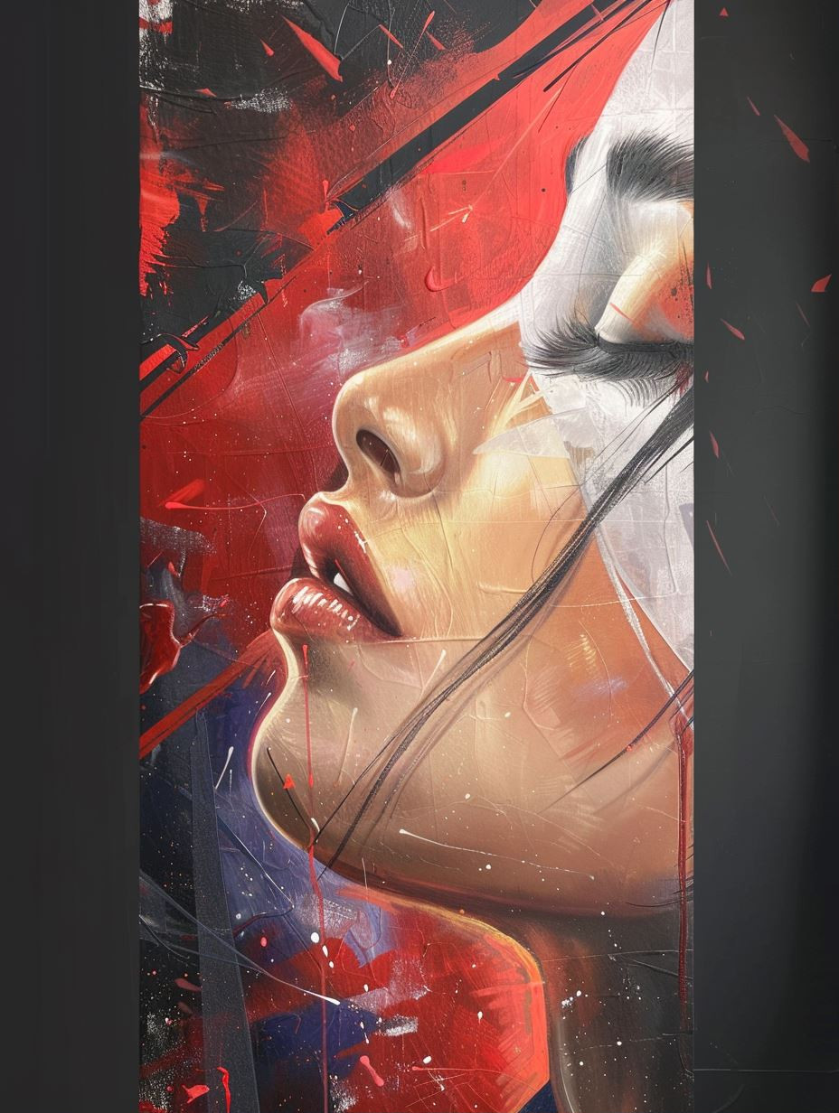Crimson Passion Portrait - Image 1