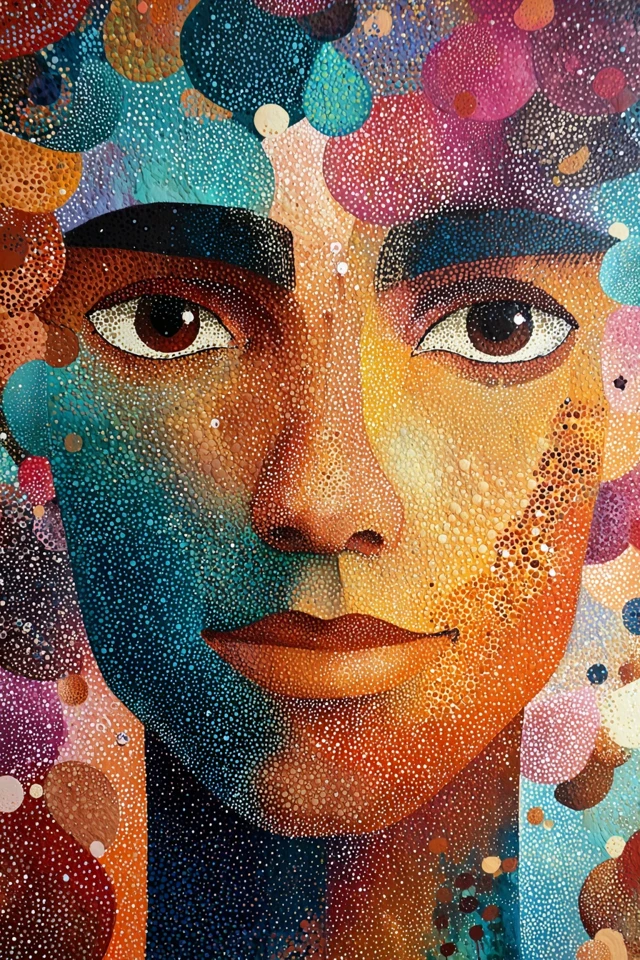 Chromatic Pointillism Dream - Image 1