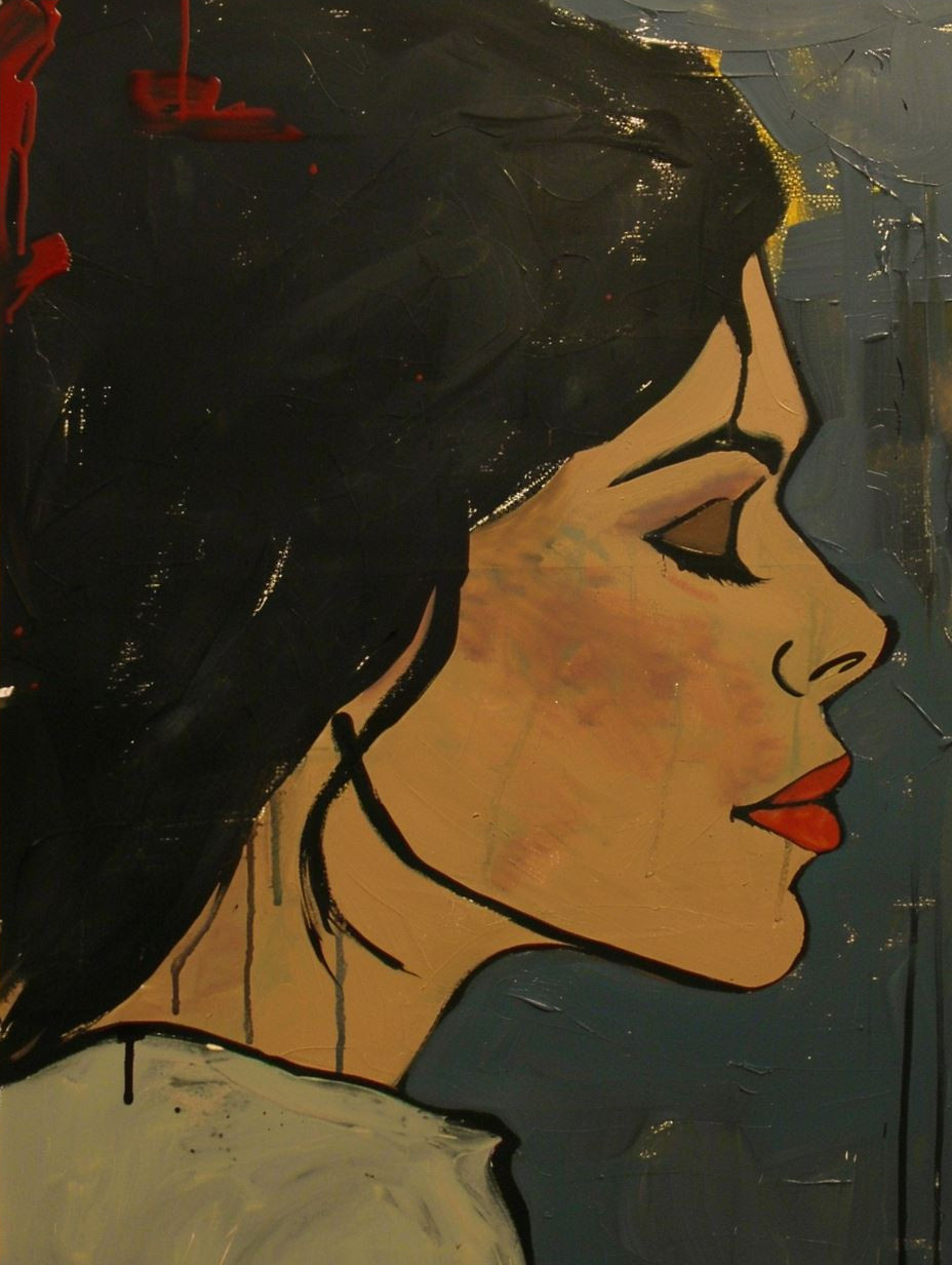 Angular Noir Portrait Study - Image 4