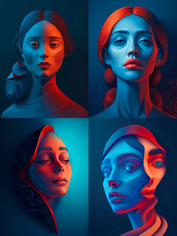 Dual Tone Ethereal Portraits