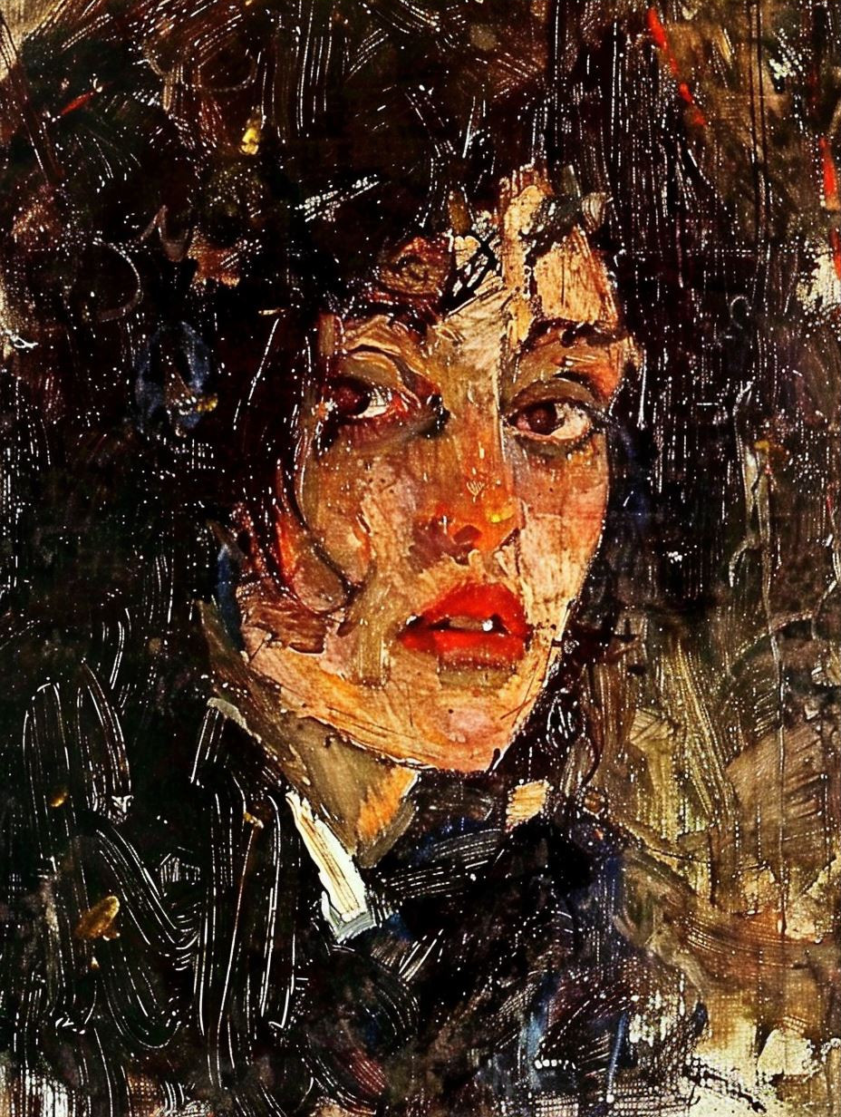 Expressive Impasto Portrait Studies - Image 3