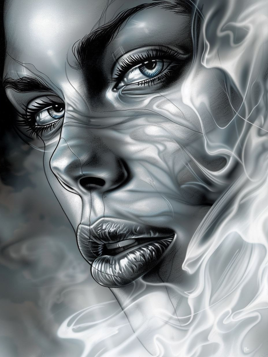 Monochrome Hyper-Realistic Portrait Study - Image 4