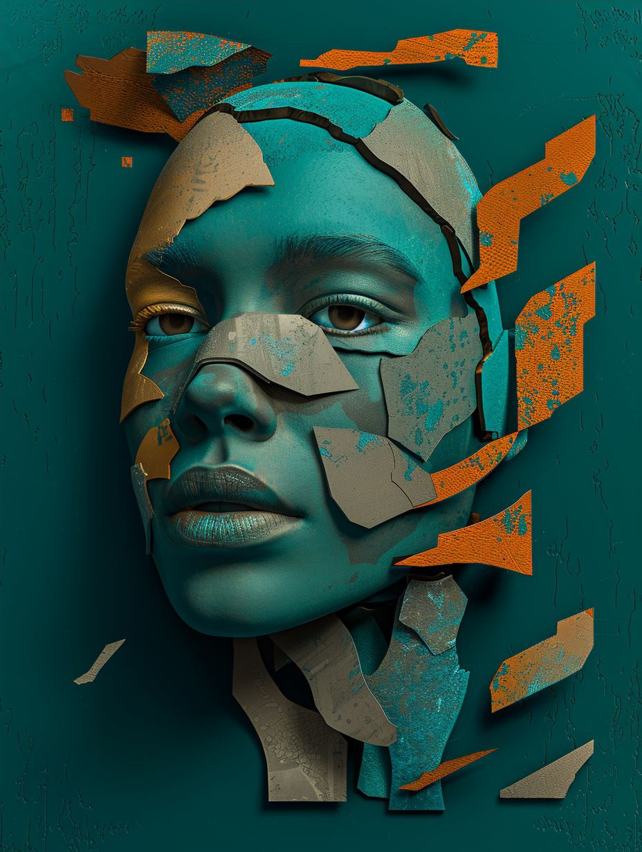 Fragmented Soul in Teal Patina - Image 4