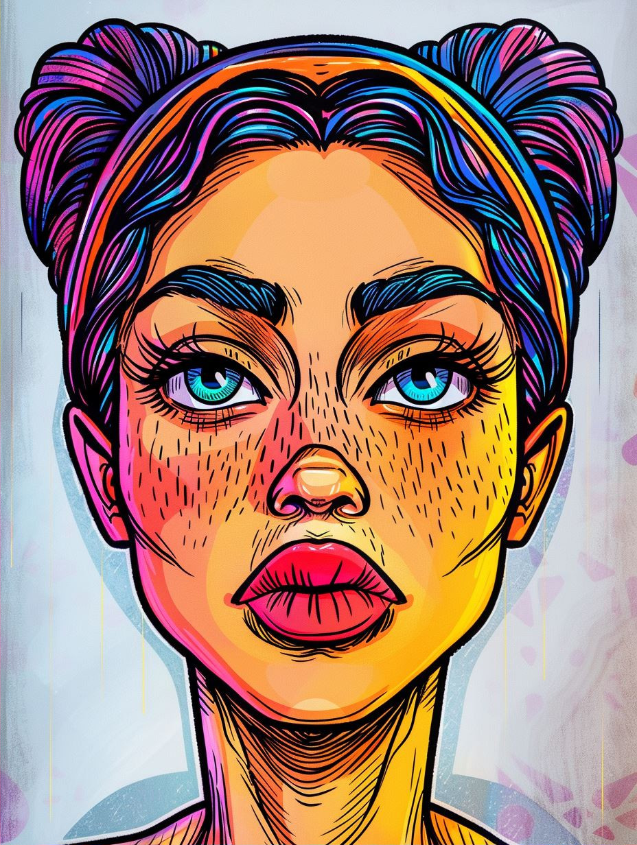 Neon Pop Art Portrait Series - Image 2