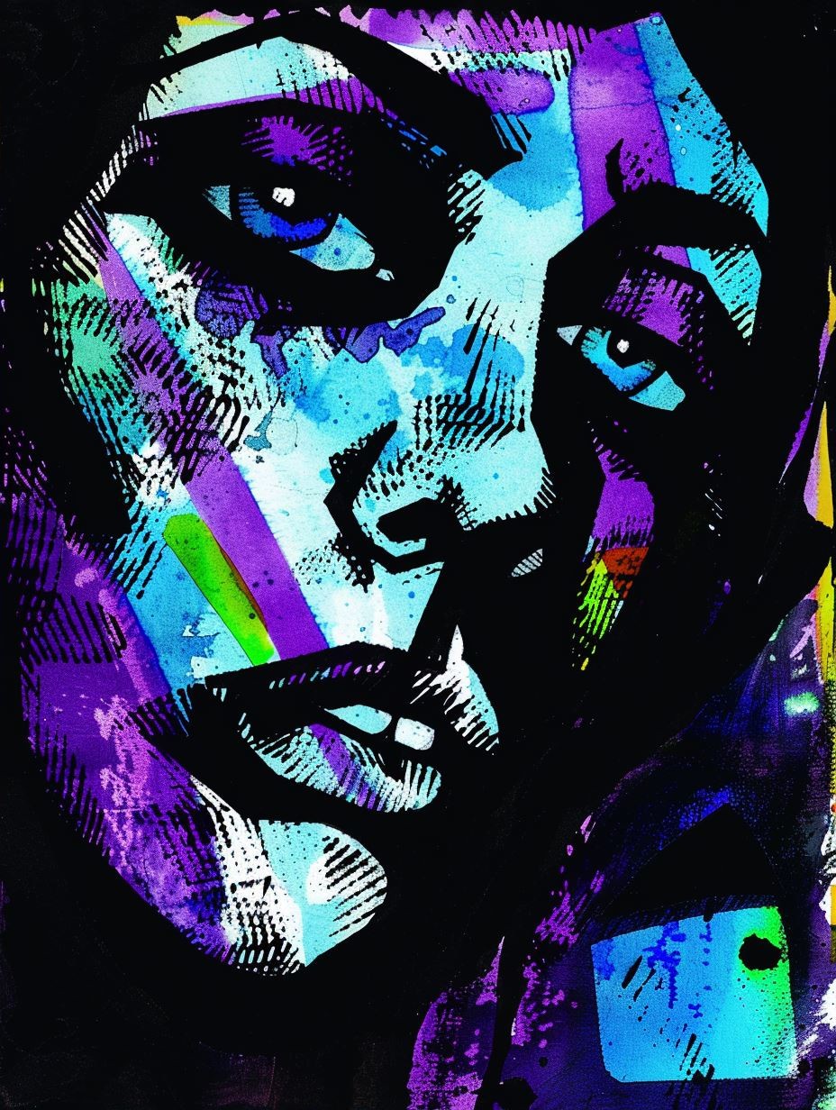 Neon Psyche Portrait - Image 2