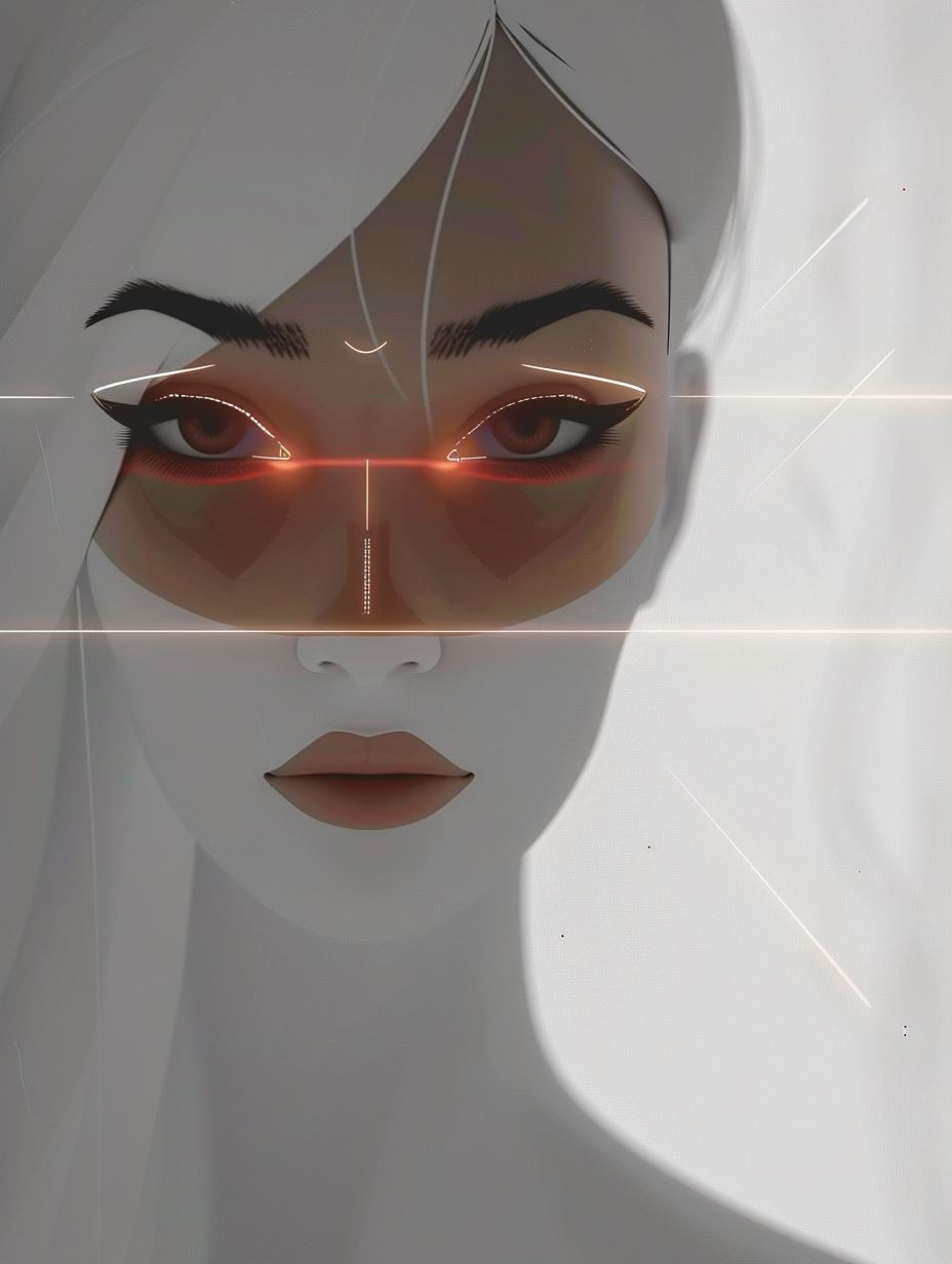 Neon Visions: Cybernetic Portraits - Image 1