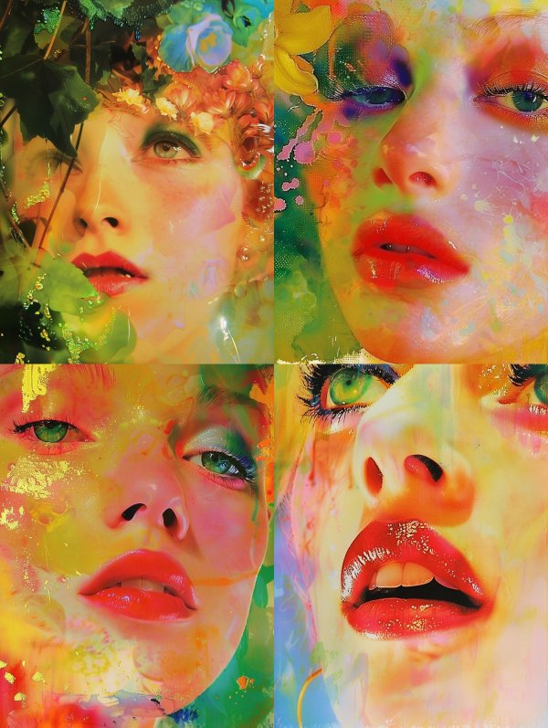 Prismatic Visions of a Floral Muse