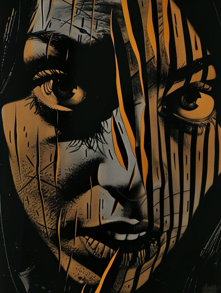 Golden Gaze Behind Bars - Image 4