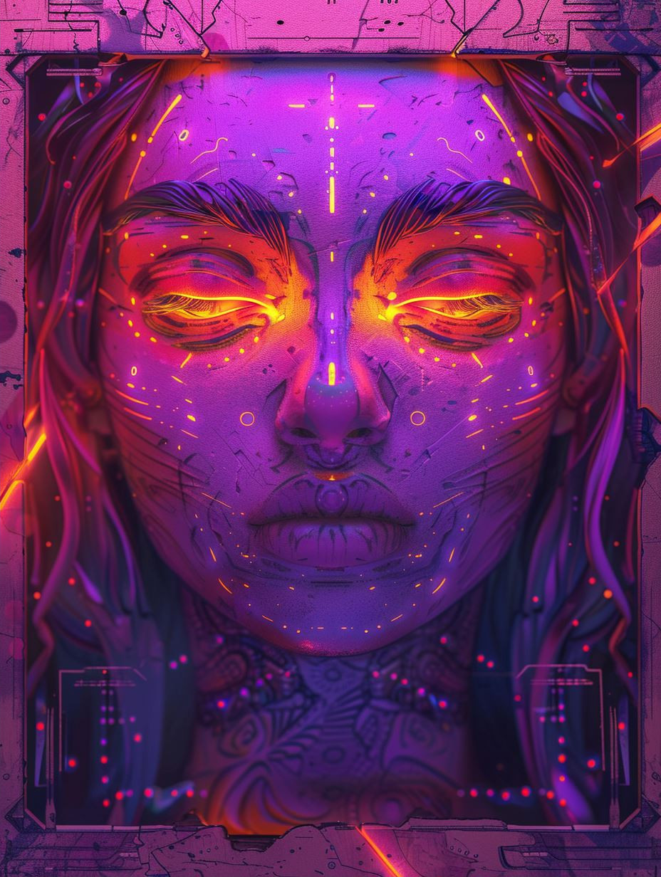 Neon Cybernetic Soul Awakening - Image 2
