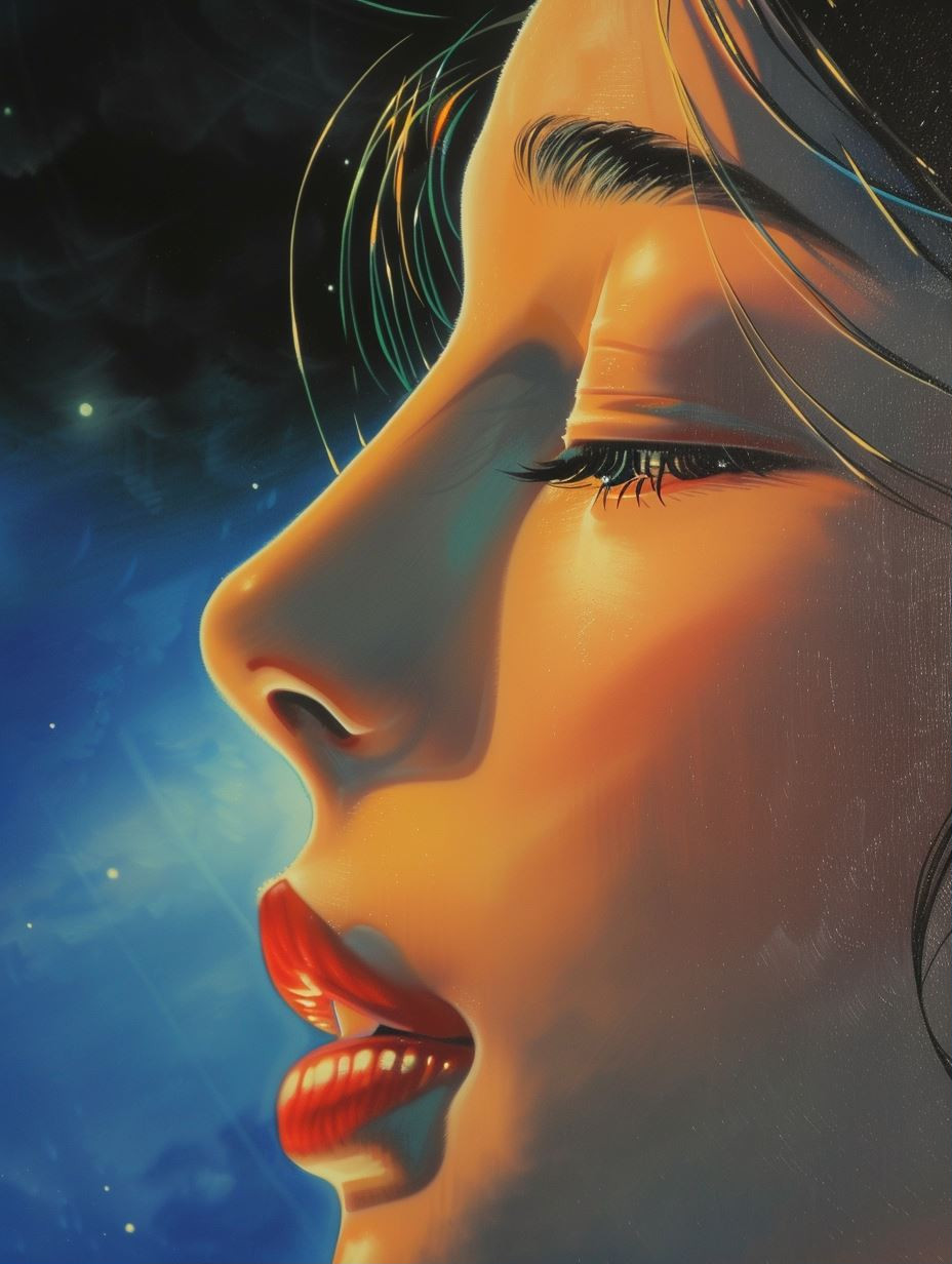 Celestial Glow Portrait - Image 1