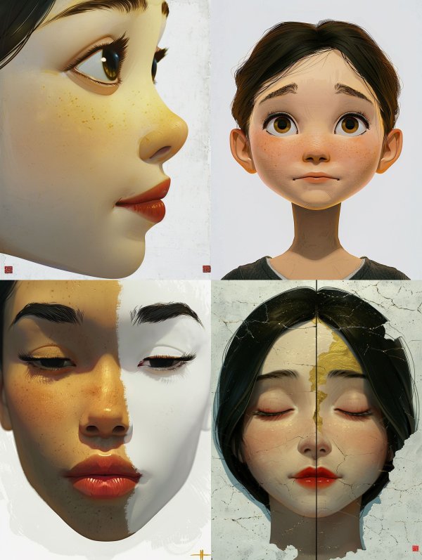 Stylized Digital Character Portrait Study