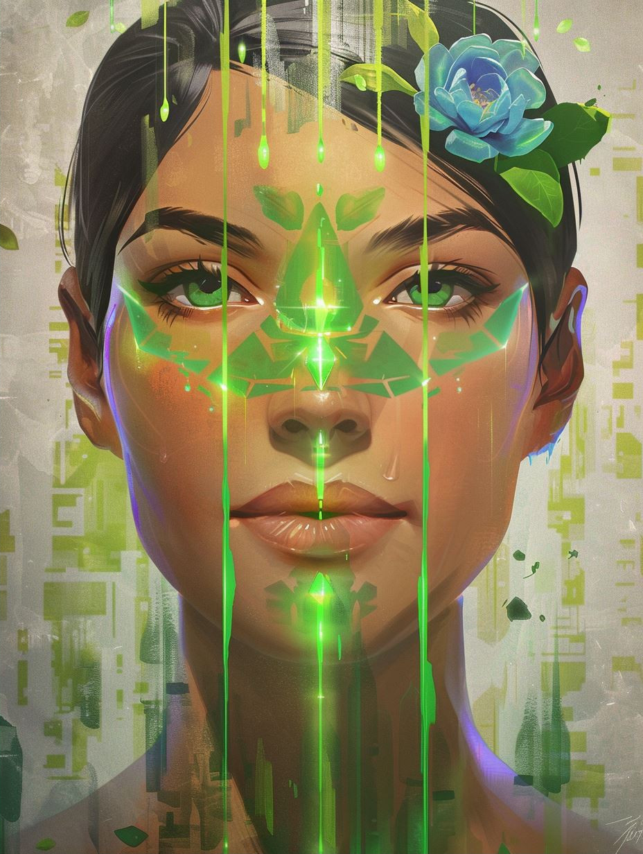 Neon Visions: Digital Portraiture - Image 2