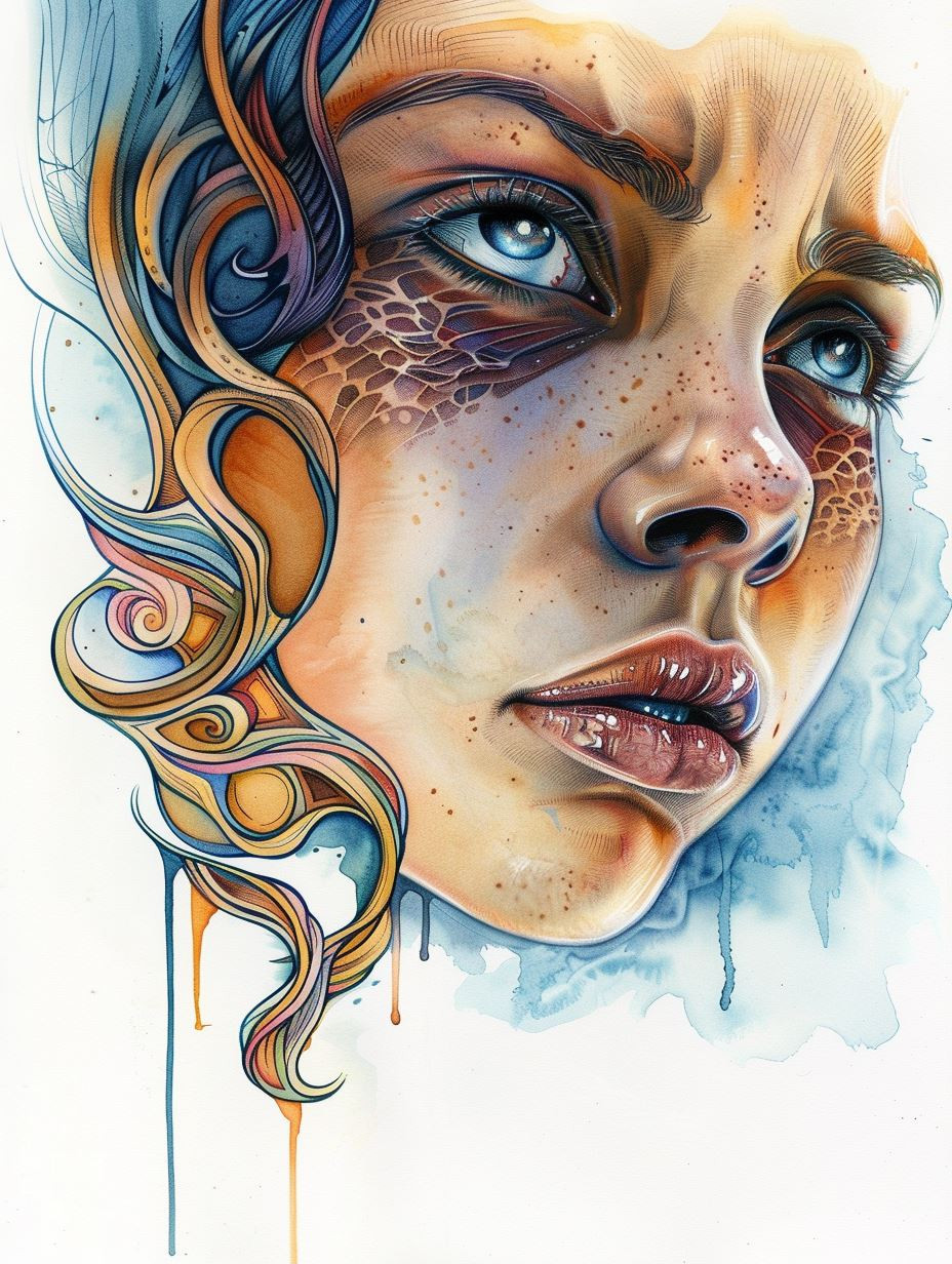Ethereal Fluidity: Surreal Female Portraits - Image 2