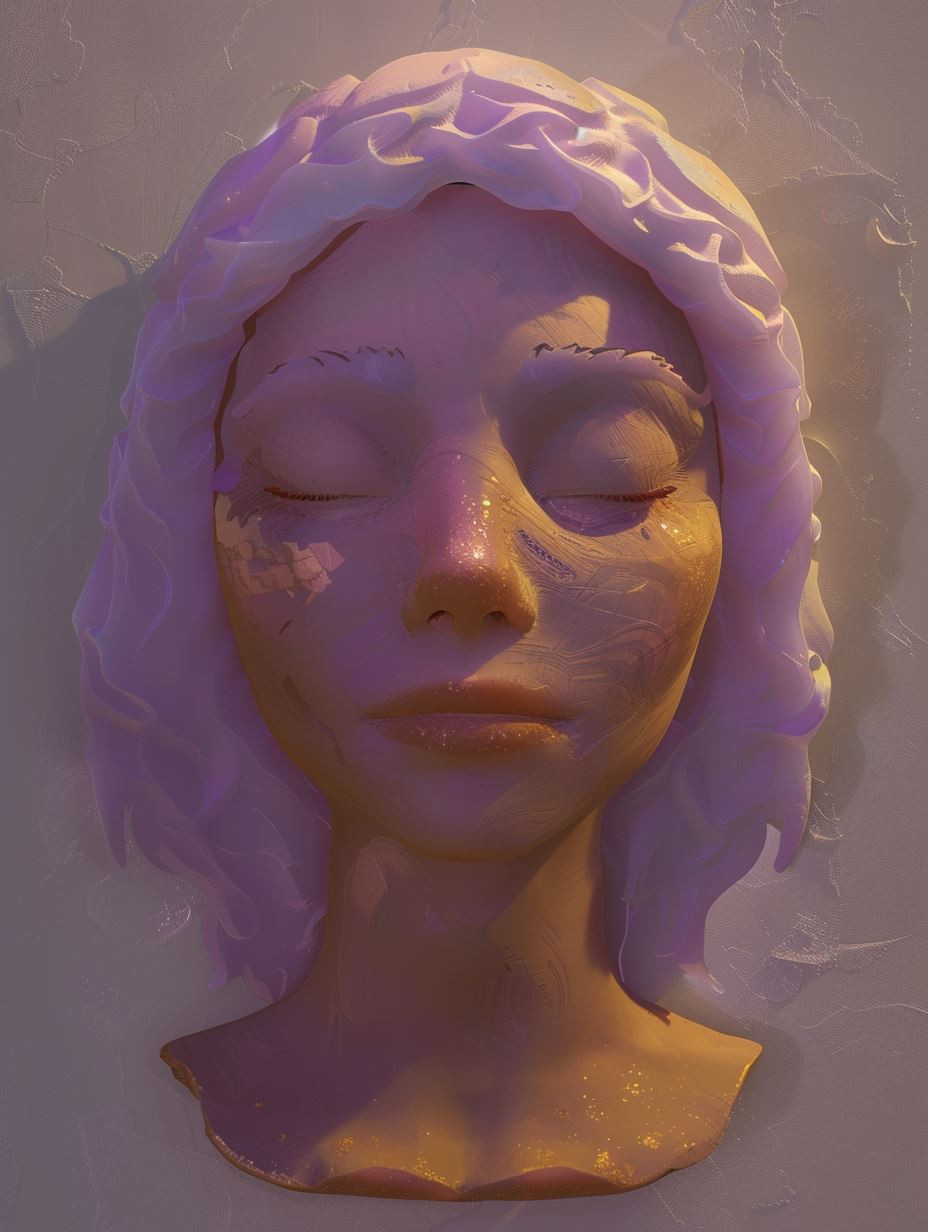 Serene Visions: Digital Portrait Studies - Image 1