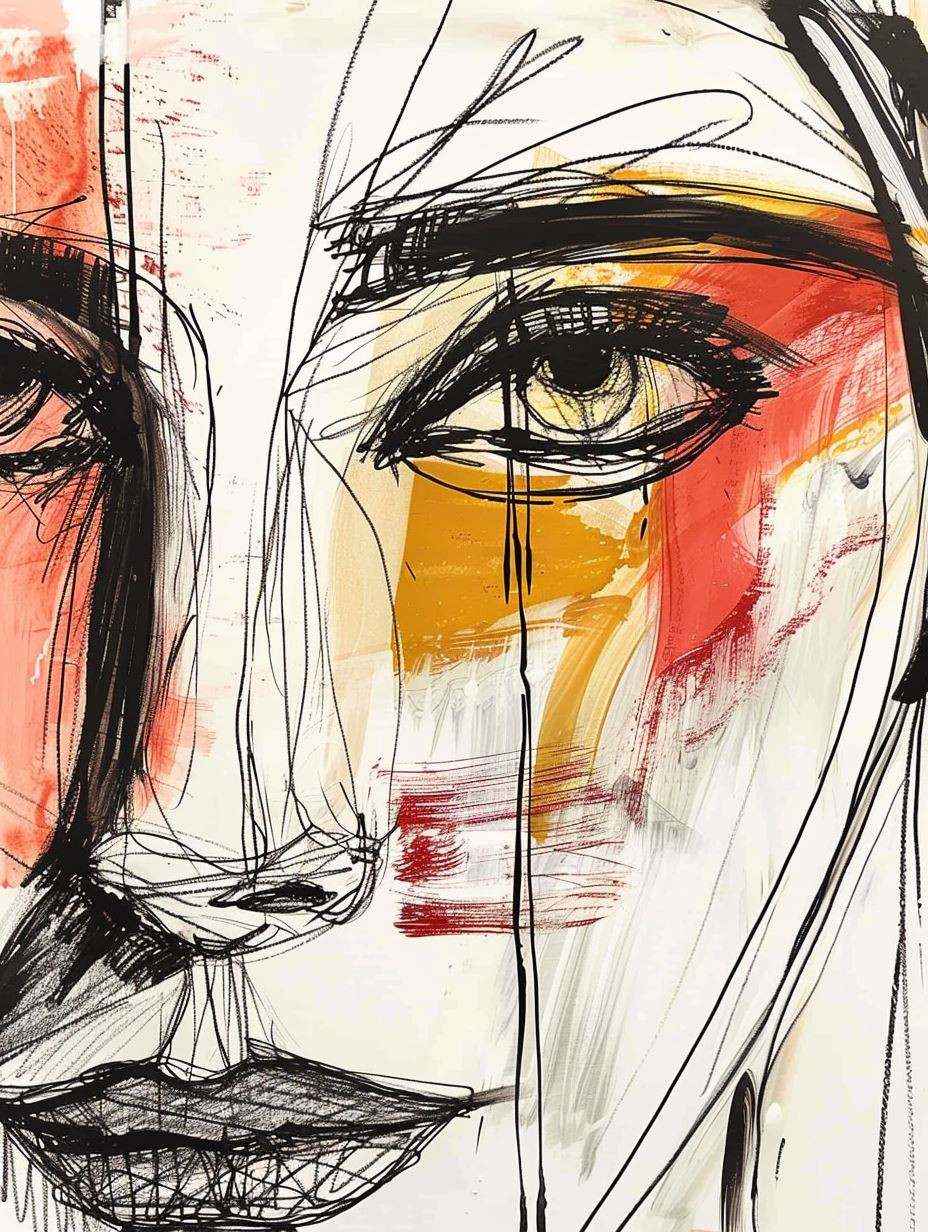 Abstract Continuous Line Portraits - Image 3