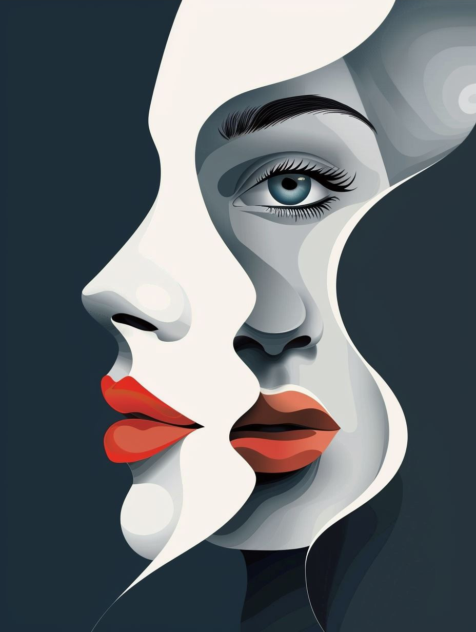 Fragmented Ethereal Digital Portrait - Image 3