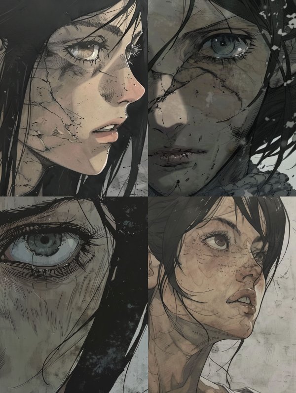Haunting Gaze of Shattered Souls