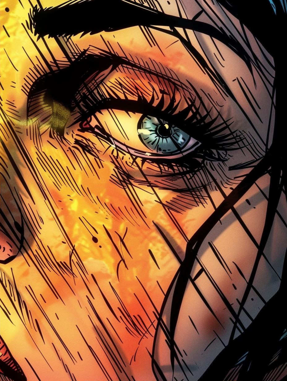 Vibrant Comic Ink Portrait - Image 2