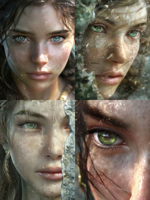 Ethereal Gaze of Dewy Light