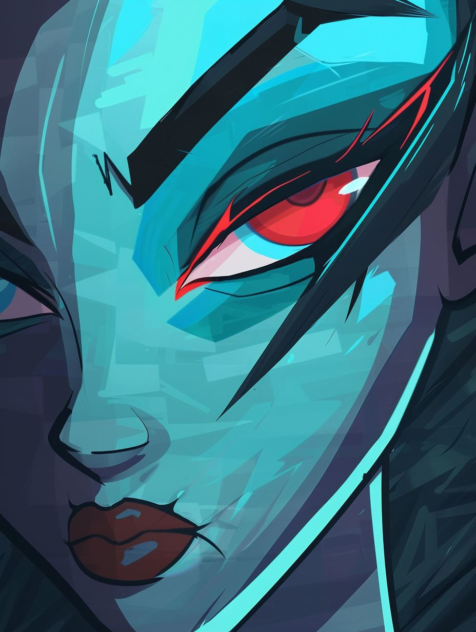 Ethereal Neon Cyberpunk Portraits - Image 1